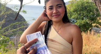 Beautiful Tourist Cheats On Her Husband With A Stranger For Money
