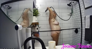 Found Hidden Cam Footage of My Mom Mrs. Joanne Tanner a Real Public Schoolteacher in the Shower on my Dad's Computer 11