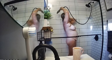 Found Hidden Cam Footage of My Mom Mrs. Joanne Tanner the Real Public Schoolteacher in the Shower on my Dad's Computer 7