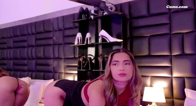 Teasing Babe with Nice Boobs Plays Her Wet Pussy