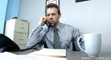 Office Tease With Diamond Foxxx, Erik Everhard - Brazzers