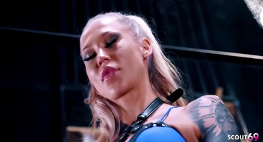 German In Latex Body At Hard Lesbian Femdom Fuck At Dungeon - Sexy Domina