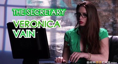 Secretary Stockings With Erik Everhard, Veronica Vain - Brazzers