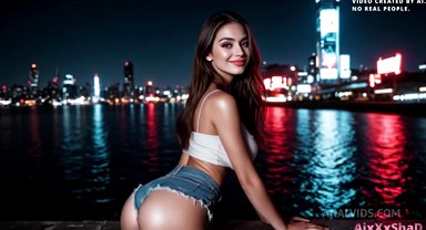 Intense Anal Pounding Of A Stunner With A Creampie Finish - [Ai Generated]