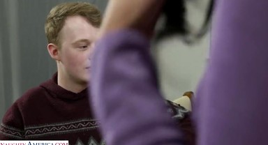 Busty French beauty Anissa Kate takes a creampie to make the sale