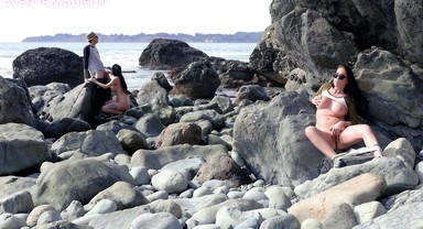 Getting Off Watching Hot Couple Fuck On The Beach