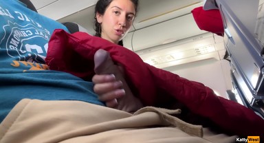 Public Cock Flashing In Airplane - I Brought Stranger To Cum In Two Minutes