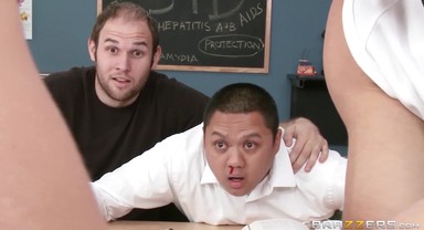 Watching My Teachers Have Sex With Johnny Sins, Laura Bentley - Brazzers